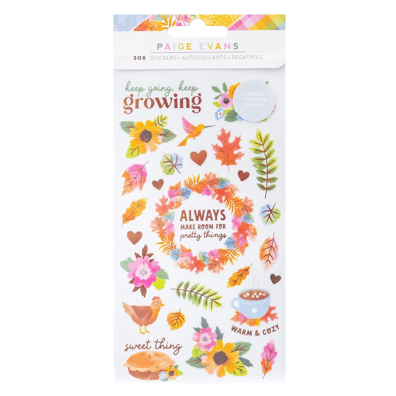 Paige Evans Garden Shoppe Sticker Book with Copper Foil Accents